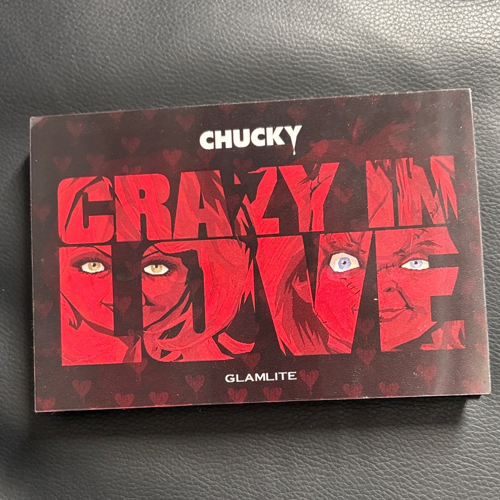 Glamlite Chucky Crazy in Love Eyeshadow Palette - Red and Black